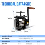 Lakimi 90mm Jewelry Rolling Mill for Metalworking