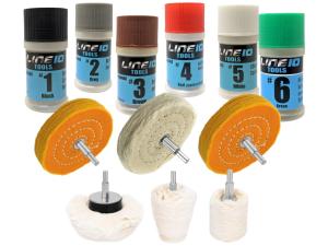 LINE10 Tools Metal Buffing Kit with Polishing Compounds
