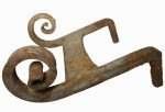 Antique Hand Forged Iron Boot Scraper, 19th Century
