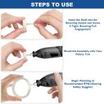 115PCS Dremel Buffing Wheels Kit for Metal & Wood