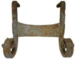 Antique Hand Forged Iron Boot Scraper, 19th Century