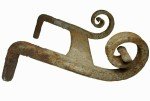 Antique Hand Forged Iron Boot Scraper, 19th Century