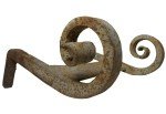 Antique Hand Forged Iron Boot Scraper, 19th Century