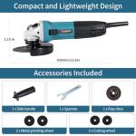 7.5 Amp Electric Angle Grinder Tool - 4.5 Inches