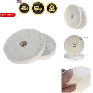 8-Inch Cotton Buffing Wheels for Metal & Wood