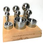 Steel Cupola Punch and Die Set with Dapping Tools