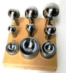Steel Cupola Punch and Die Set with Dapping Tools