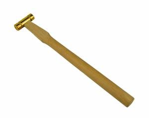 Brass Hammer with Wood Handle for Jewelry Making