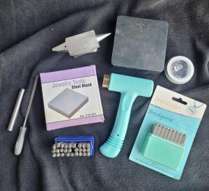 Metalsmith Forming Tools Set: Hammer, Anvil, Punches