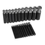 24-Piece Steel Dapping Punch Set for Jewelry Making