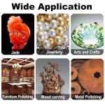 60-Pack Ceramic Buffing Wheels for Rotary Tools