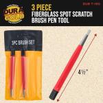 Dura-Gold Scratch Brush Pen Tool Set of 3