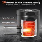 Propane Metal Melting Furnace Kit with Gloves