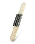 QWORK 15" Buffing Wheel Rake with Wood Handle