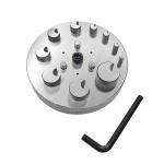 Moon Shape Disc Cutter with 10 Punch Sizes