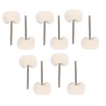 10 Pcs 3mm Shank Wool Polishing Buffing Wheels