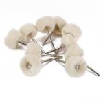 10 Pcs 3mm Shank Wool Polishing Buffing Wheels