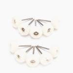 10 Pcs 3mm Shank Wool Polishing Buffing Wheels