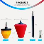 Noyfemr Metal Polishing Drill Bit Cone Tool