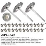20 Stainless Wire Brush Sets for Dremel Tools