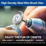 20 Stainless Wire Brush Sets for Dremel Tools