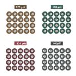 40 Pack 1-Inch Abrasive Polishing Wheels Set