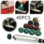 40 Pack 1-Inch Abrasive Polishing Wheels Set