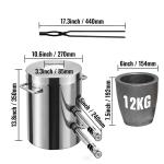 12KG Propane Melting Furnace Kit for Metalworking