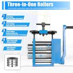 3" 3-in-1 Jewelry Rolling Mill for Metalwork