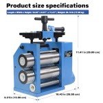 3-in-1 Hand Crank Metal Rolling Mill