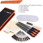 25-Piece Premium Metal Files Set with Case