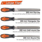 25-Piece Premium Metal Files Set with Case