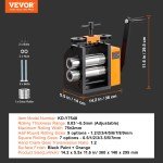 VEVOR 2.95" Jewelry Rolling Mill Machine