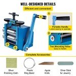 VEVOR 3" Jewelry Rolling Mill with Gear Ratio