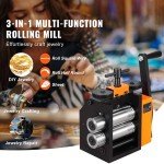 75mm Rolling Mill 2.95" Jewelry Rolling Mill Machine 1: 2 Gear Ratio