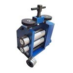 Eapmic Jewelry Rolling Mill Machine, 75mm Manual Combination Rolling Mill Machine DIY Metal Wire Flat Pressed Jewelry Roller for Jewelry Making