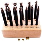 12-Piece Dapping Punch Set with Wooden Stand
