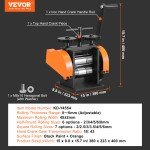 VEVOR 1.77" Jewelry Rolling Mill Machine