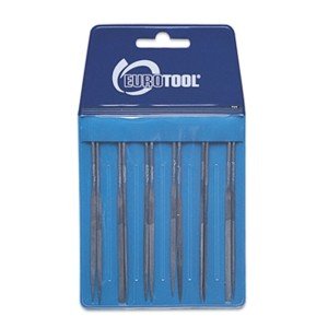Metal Filing Tools: 5 Needle Files & Flat File