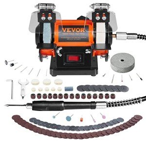 VEVOR 50W Brushless Bench Polisher with Accessories