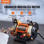 VEVOR 50W Brushless Bench Polisher with Accessories