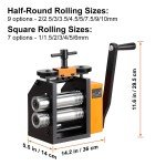3-In-1 Jewelry Rolling Mill, 3"/76mm