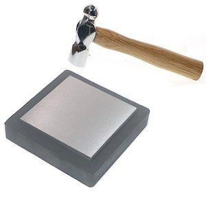 Steel Bench Block Anvil for Jewelers with Rubber