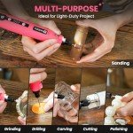 HARDELL Mini Cordless Rotary Tool Kit with 61 Accessories