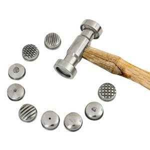 9-Face Texturing Hammer for Versatile Metalworking