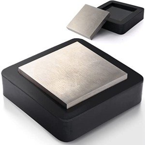 3” Steel Bench Block & 4” Rubber Base