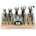 Steel Dapping Block and Punch Set for Jewelry