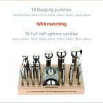 Steel Dapping Block and Punch Set for Jewelry