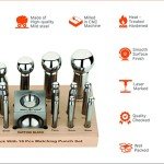 Steel Dapping Block and Punch Set for Jewelry