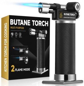 Dual Flame Butane Torch Lighter for Cooking